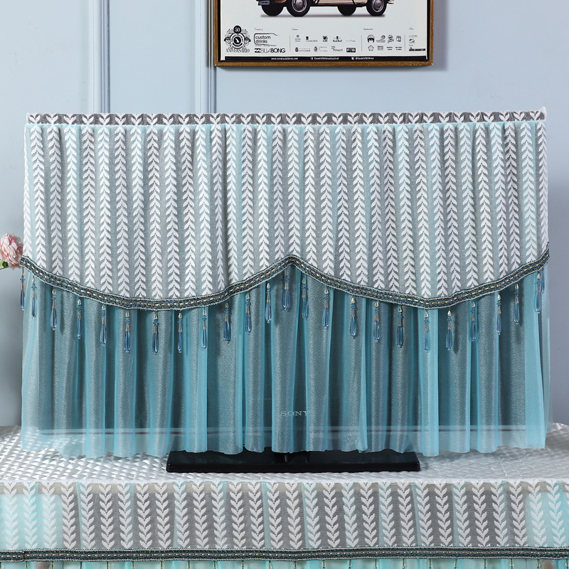 电视机罩曲面防尘罩蕾丝