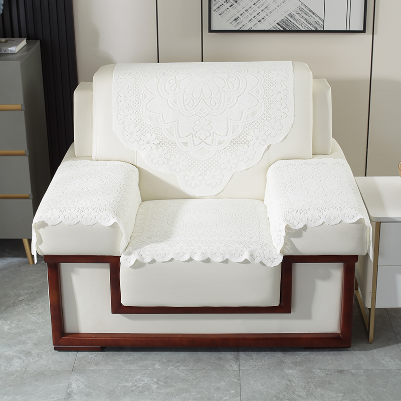 美人胚子蕾丝防尘简约现代沙发
