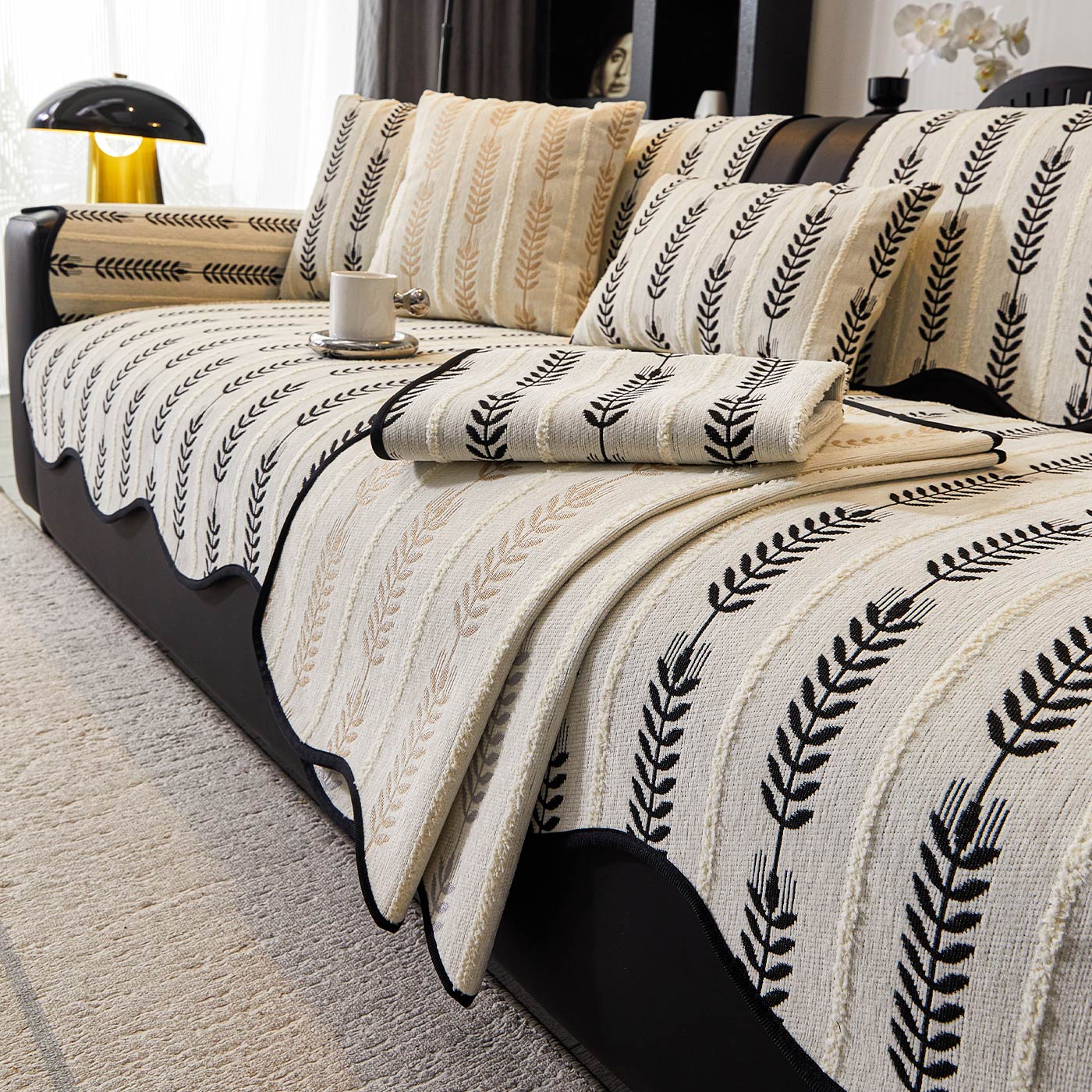 雪尼尔沙发垫子客厅2025新款四季通用轻奢高级感简约现代直排防滑