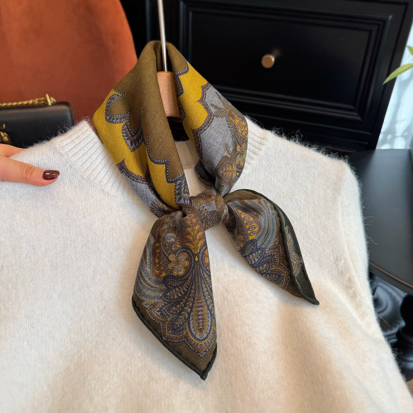 桑蚕丝羊毛混纺丝巾女2026新款中方巾围巾真丝春秋百搭双面小领巾,服饰配件/皮带/帽子/围巾,围巾/丝巾/披肩,淘宝优惠券,粉丝福利购,淘宝优惠卷