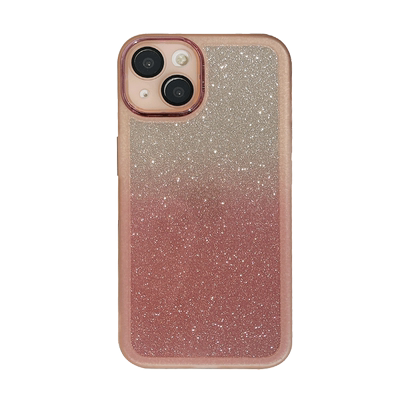 适用OPPO紫色渐变闪粉手机壳