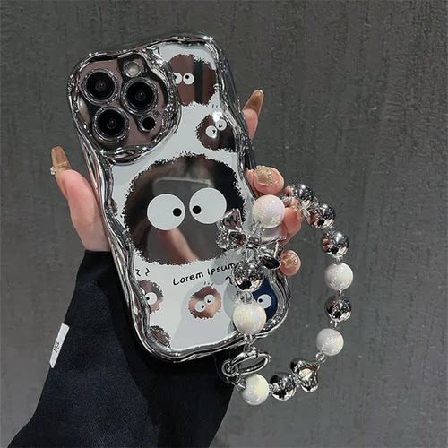 电镀小煤球适用苹果手机壳