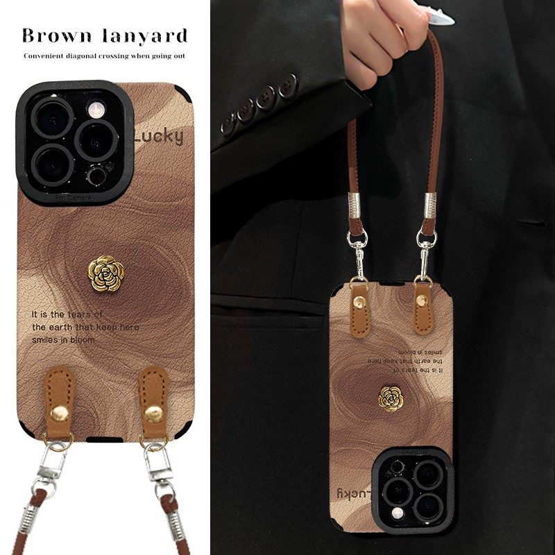 晕染山茶花瞳眼适用苹果16promax手机壳华为pura80pro新款mate70荣耀300秋冬nova14女opporeno9小米15vivos30