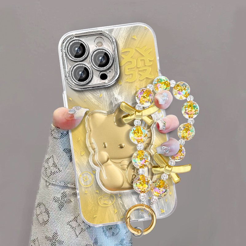 立体KT招财猫羽纱适用多型号