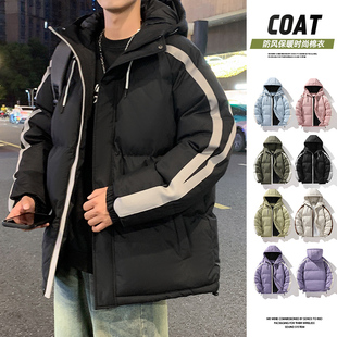 棉袄 宽松面包服连帽外套oversize潮牌休闲高街长袖 棉衣男冬季 新款