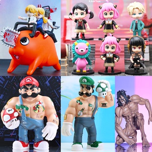 跨境动漫电锯人间谍过家家手办玩具周边潮玩模型摆件礼物二次元雕