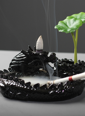 烟灰缸倒流香炉多功能水培摆件