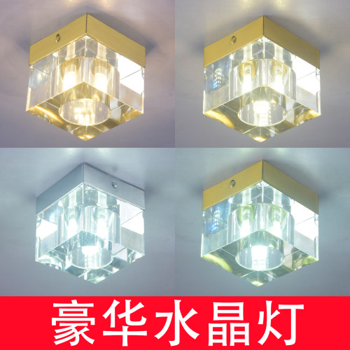 轻奢水晶吸顶灯过道走廊酒店别墅
