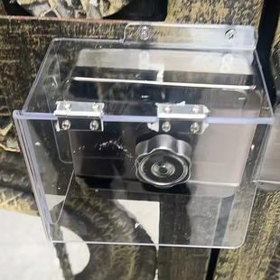 户外电控锁防雨罩电机锁灵性锁防水保护盒牛头锁刷卡器锁眼遮阳罩