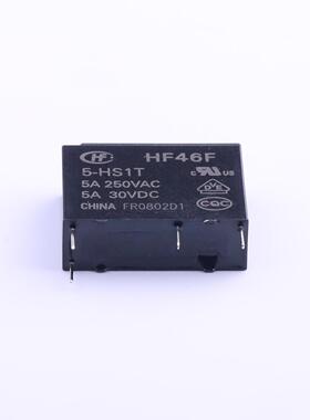 原装正品HF46F/5-HS1T全新功率继电器 5A SPST-NO 5VDC