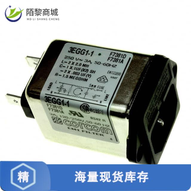 全新原装3EGG1-1正品/PWR ENT MOD RCPT IEC320-C14 PNL