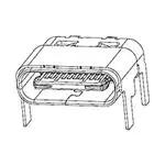 全新原装201267-0005正品/USB USB Type C Recept RA T