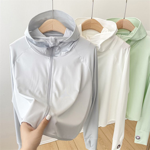 2023新款 戶外防紫外線薄款 透氣外套u(yù)pf50 防曬服 冰絲防曬衣女夏季