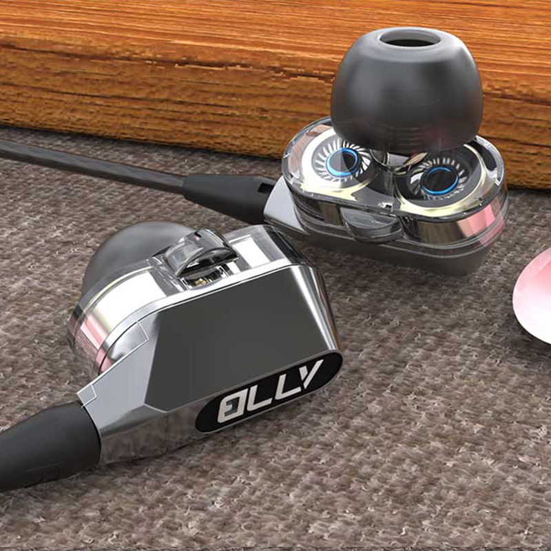 VJJB V1S¶ú»úÈë¶úʽK¸èhifi½µÔëÖØµÍÒôËĺËË«¶¯È¦µÍÒôÅÚ¹Ò¶úʽ¶úÈûµçÄÔÊÖ»úͨÓÃ
