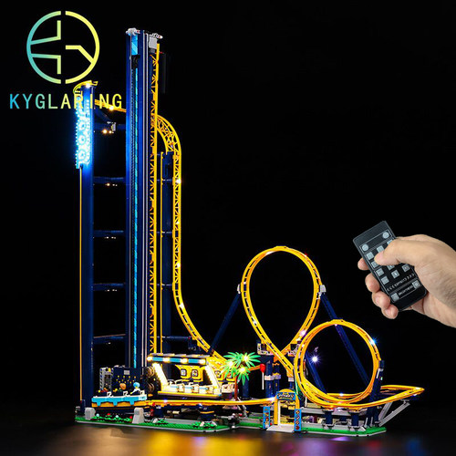 适用乐高10303翻滚过山车LED灯饰
