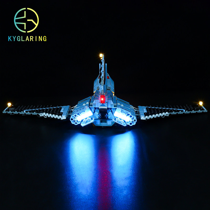 ky可匀适用乐高75314星球大战异等小队攻击穿梭机led灯饰积木灯光
