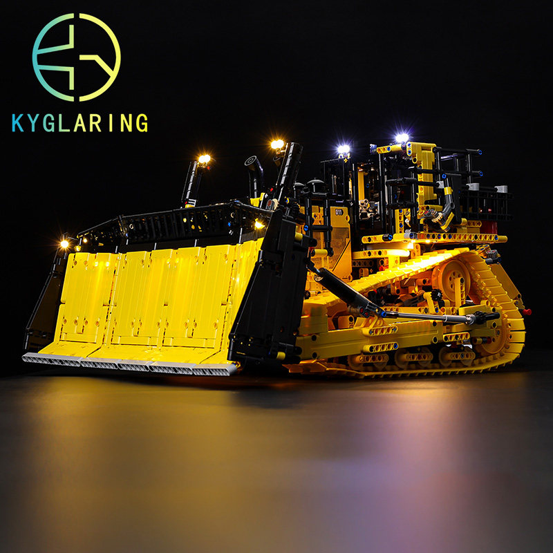 KY可匀适用于乐高42131展示盒推土机机械组系列LED积木玩具灯饰