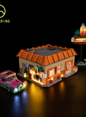 KY可匀适用于乐高10352辛普森一家库斯提汉堡店LED积木玩具灯饰光