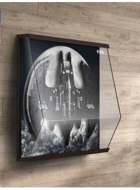 适用于LEGO乐高76161蝙蝠翼战机蝙蝠侠亚克力展示盒透明防尘罩