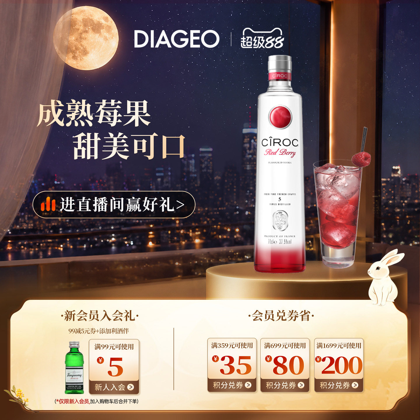 诗珞珂伏特加700ml调酒图片