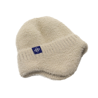 秋冬季男女可戴头盔安全帽毛线帽