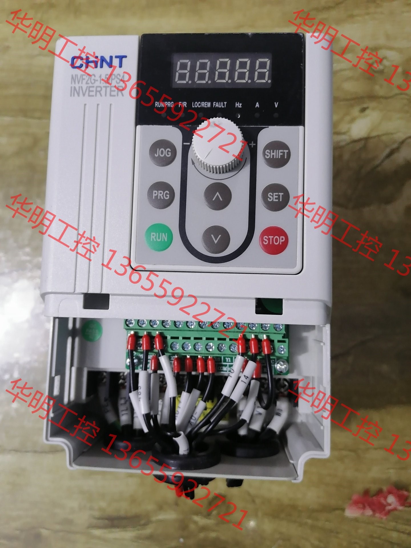 议价 正泰变频器 NVF2G-1.5/PS4。确端子盖板，拆机现货