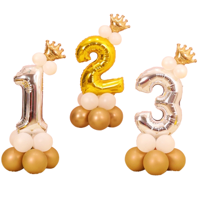 0-9生日数字周岁派对场景气球