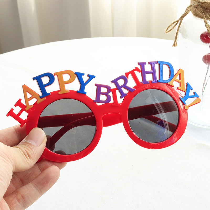 网红快乐搞怪蛋糕装饰生日眼镜