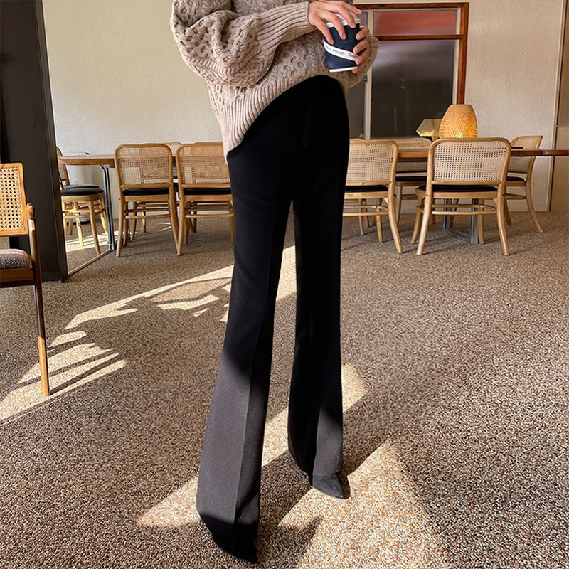 职业喇叭裤子女装高腰2026年新款春秋款马蹄裤ol休闲工作西装长裤
