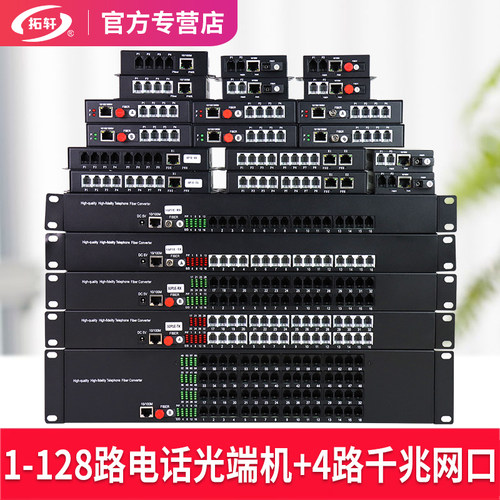 拓轩1路2路4路8路1632路光端机