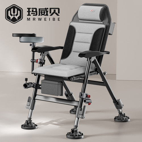 钓椅新款可躺式钓鱼椅全地形多功能钓鱼凳折叠椅可携式小欧式钓鱼