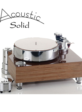 德国 Acoustic Solid 实丽Solid Wood Referenz 原木黑胶唱机唱盘