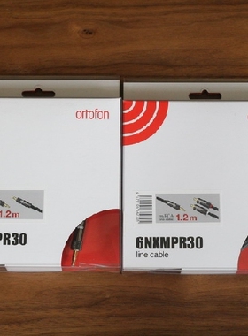 丹麦 Ortofon 高度风 6NXMPR30 3.5mm转RCA 信号线1.2米