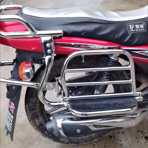 适用于豪爵HJ125K;HJ125K-A;HJ125-2,摩托车侧翻货架翻板脚踏尾架