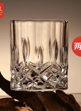 rcr进口水晶玻璃威士忌酒杯子玻璃杯洋酒杯轻奢高档套装家用洛克