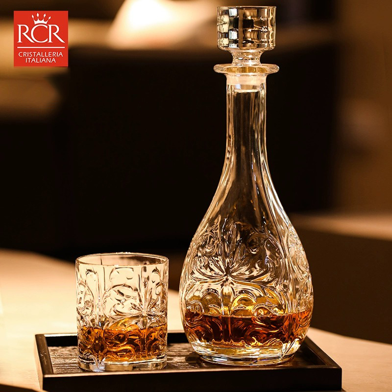 rcr意大利进口红酒杯套装家用小号水晶玻璃威士忌杯酒樽高脚杯
