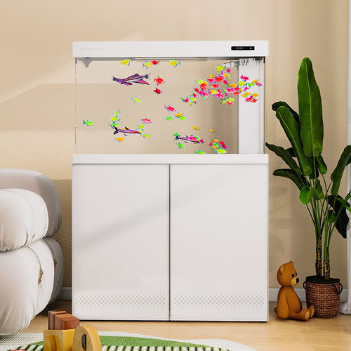 2024森森客厅大鱼缸家居底滤鱼缸