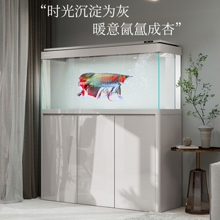 森森新款 超白玻璃鱼缸客厅大型落地家用生态缸底滤金鱼缸龙鱼缸