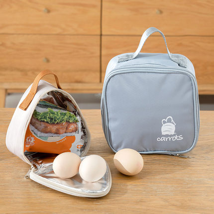 早餐小保温袋加厚防水防油冬季上班族通勤学生带饭手拎手提便当包