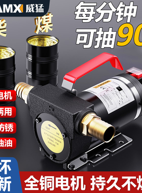 电动抽油泵12v24v220v通用柴油泵输油泵抽油机抽水泵自吸泵加油机