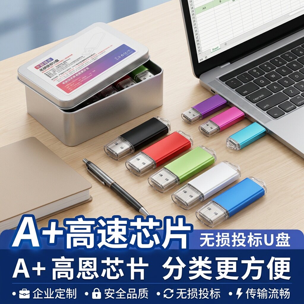 批发无损投标u盘128mb 512M1G2g4g8G16g定制logo礼品标书刻字优盘图片