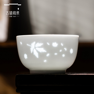 古镇陶瓷景德镇主人杯单杯高端高档功夫杯单个个人专用茶碗