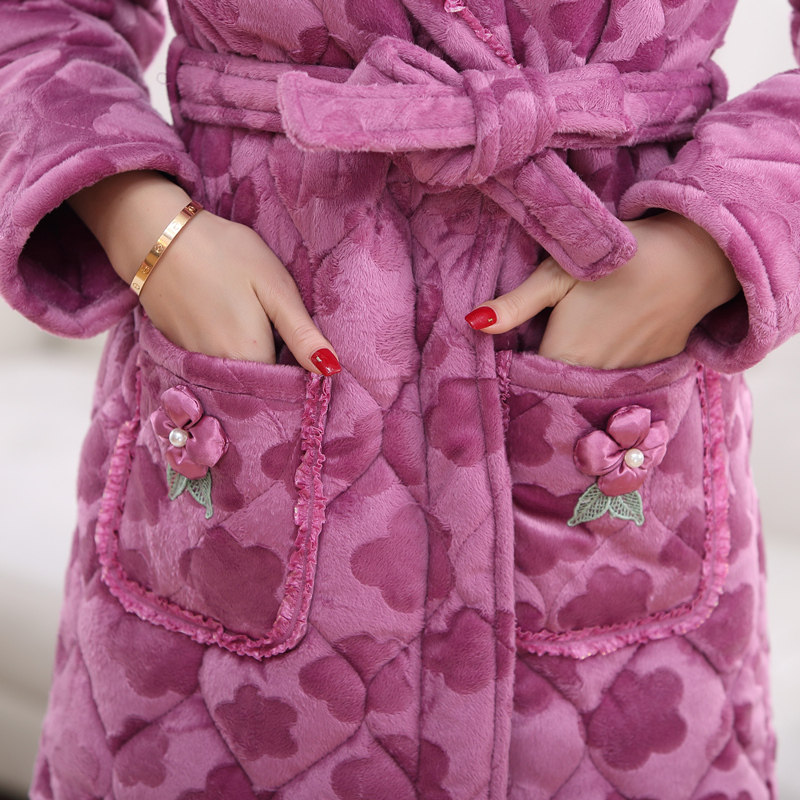 Peignoir jeunesse Quilted nuisette violet 8823 - Ref 599802 Image 5