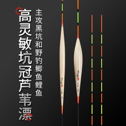 刀郎竞技芦苇浮漂黑坑鲫鱼浮漂野钓轻口鲤鱼翘嘴灵敏度高醒目浮漂