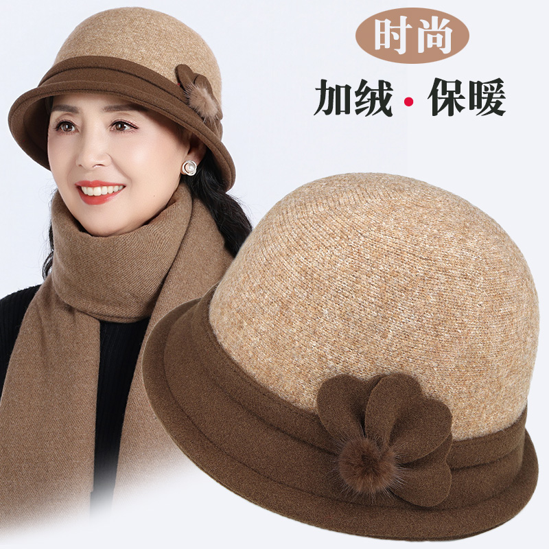 妈妈帽子春秋款渔夫帽