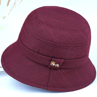 老年人帽子女妈妈春秋天薄款