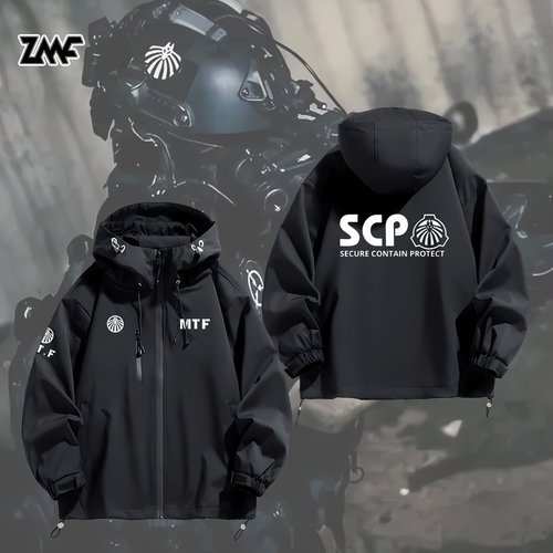 连帽秋冬新款宽松防风冲锋衣