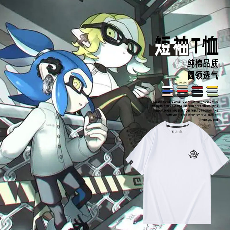 休闲宽松纯棉情侣短袖