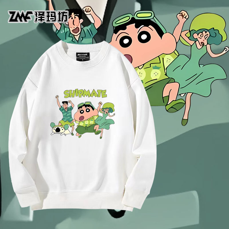 加绒情侣亲子保暖圆领卫衣