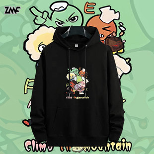 peak顶峰游戏周边连帽卫衣登山攀爬卡通宾邦联名加绒上衣学生潮